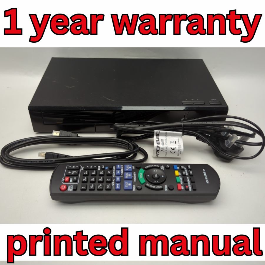 Panasonic DMR-HWT130EB Smart Freeview 500GB HD Hard Drive Recorder Warranty