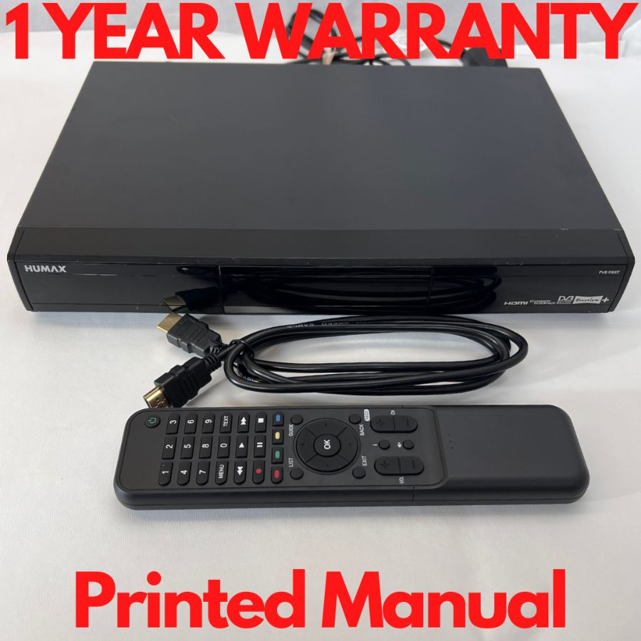 Representative photograph of Humax PVR-9300T Freeview+ 320GB Twin Tuner Terrestrial TV Recorder Box PVR