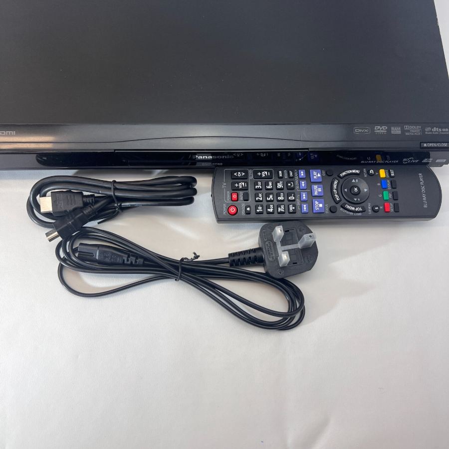 Representative photograph of the same model: Panasonic DMP-BD60 - Blu-ray DVD Player Tested Remote Warranty remote hdmi – image 3