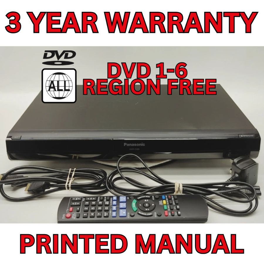 Panasonic DMR-EX86 DVD Recorder with 320GB HDD HDMI Freeview DVB Region Free