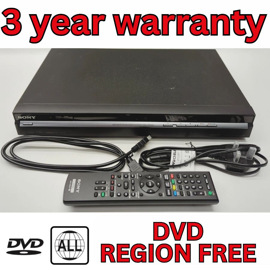 Sony RDR-GX350 DVD Recorder 1080p Upscaling HDMI With Remote NO freeview