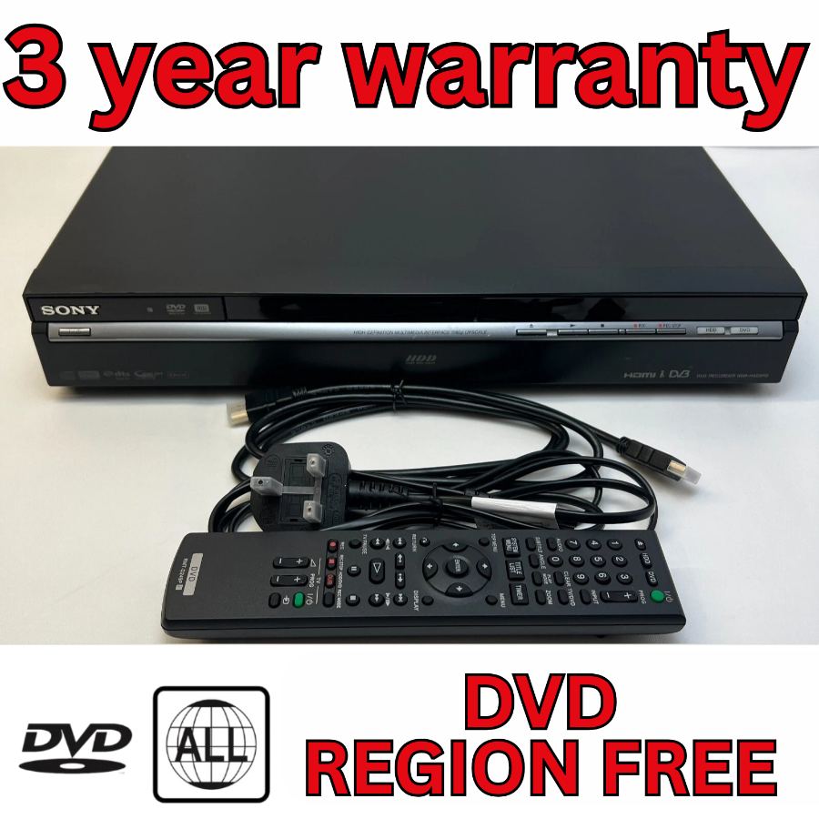 Representative photograph of Sony RDR-HXD970 250GB HDD Recorder 1080p Upsc, DVD, Freeview, HDMI Remote
