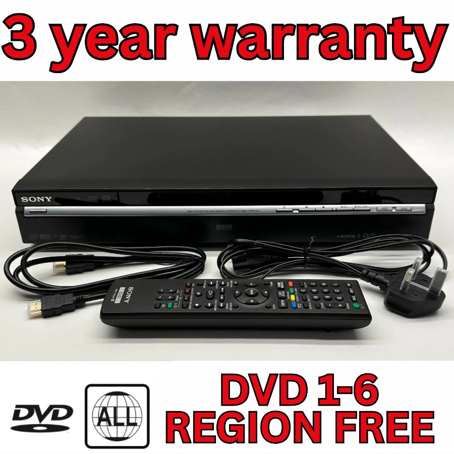 Sony RDR-HXD870 Freeview HDD DVD Recorder 160GB  PVR Remote Multi Region