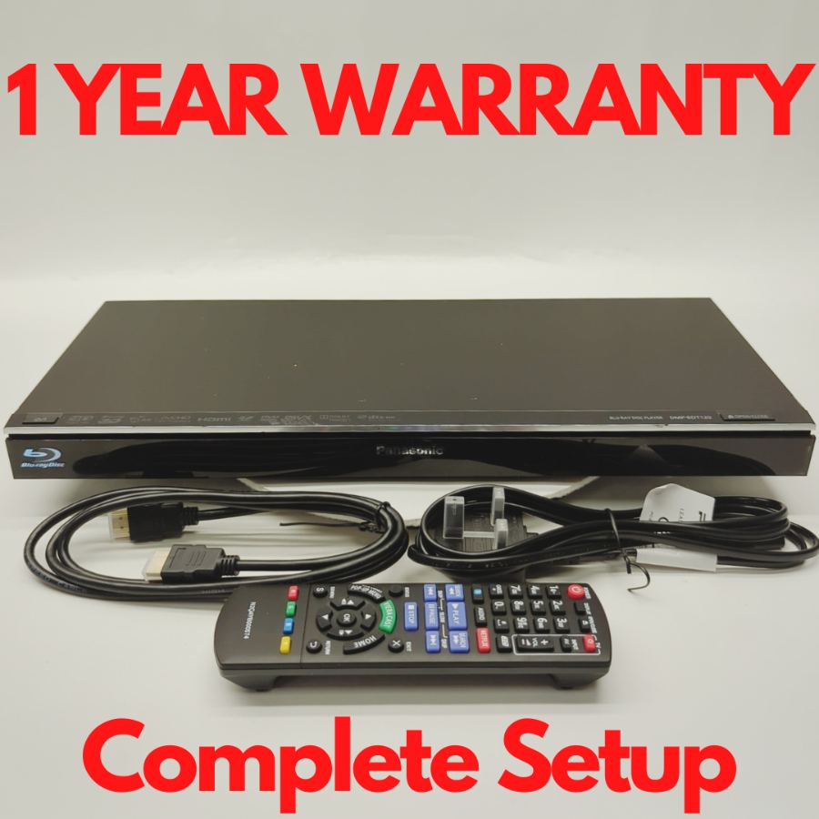 Panasonic DMP-BDT120 Smart Blu-ray Disc DVD Player + Remote Tested Warranty