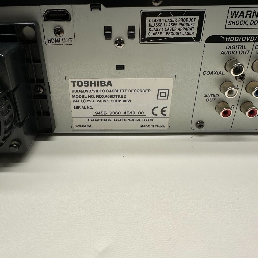 Toshiba RDXV59DTKB2 VHS DVD Recorder Hard Drive Copy VHS to DVD Remote Warranty – image 10