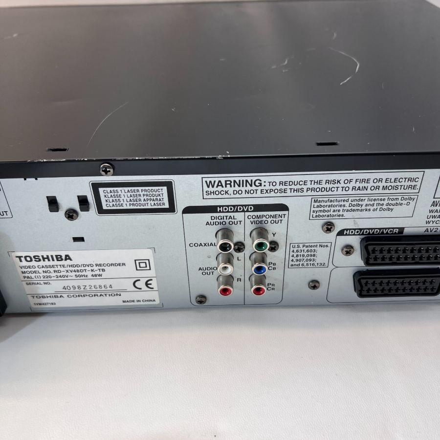 Toshiba RDXV48DTKTB VHS DVD Recorder Hard Drive Copy VHS to DVD Remote Warranty – image 9