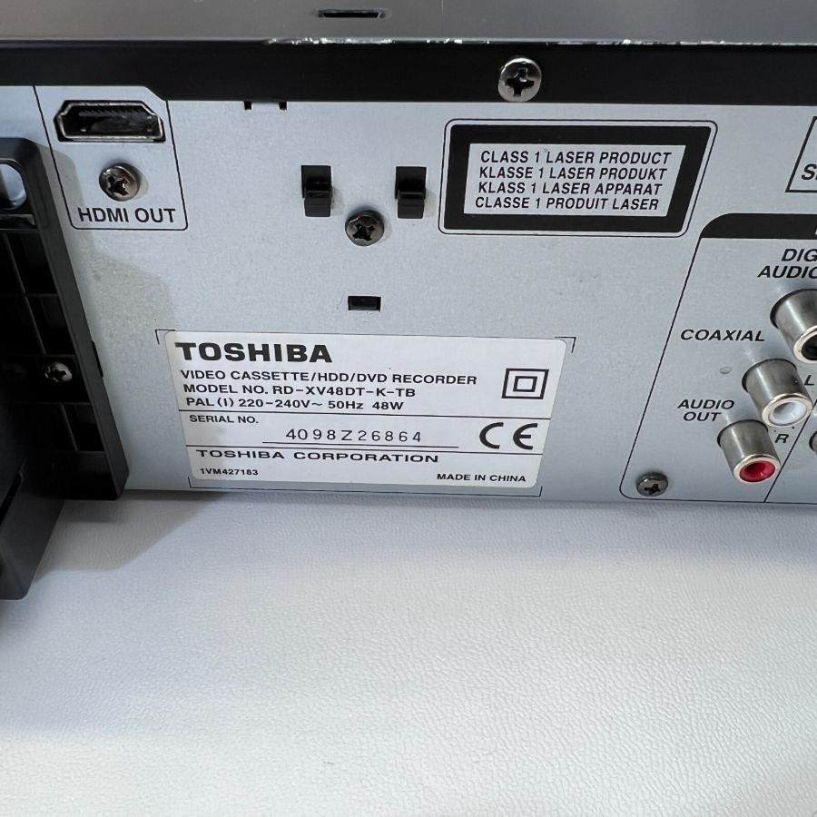 Toshiba RDXV48DTKTB VHS DVD Recorder Hard Drive Copy VHS to DVD Remote Warranty – image 11