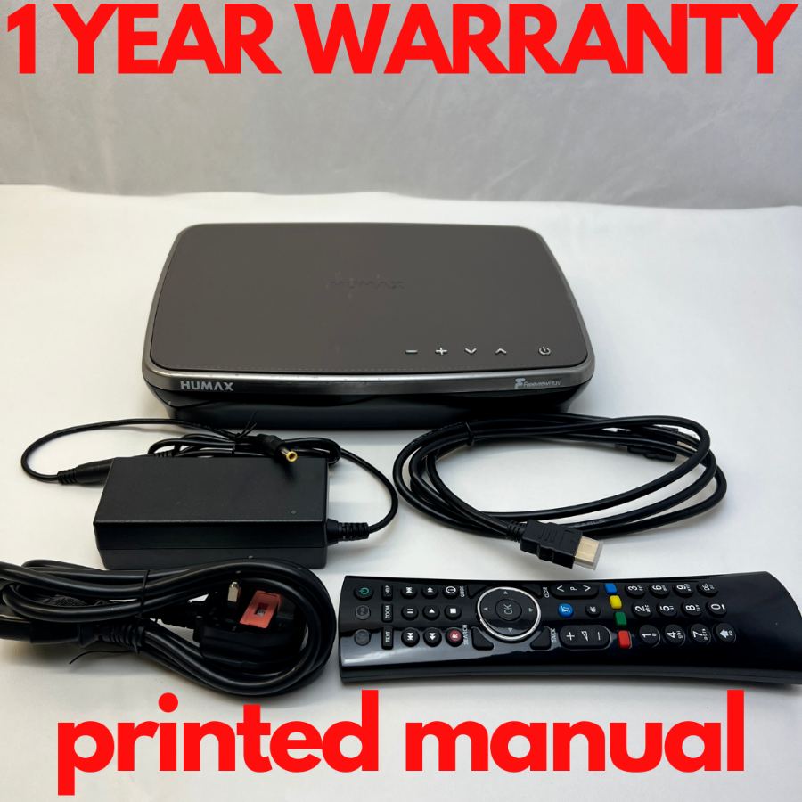Humax FVP-4000T 500GB Freeview HD TV Recorder Mocha With Remote Manual Warranty