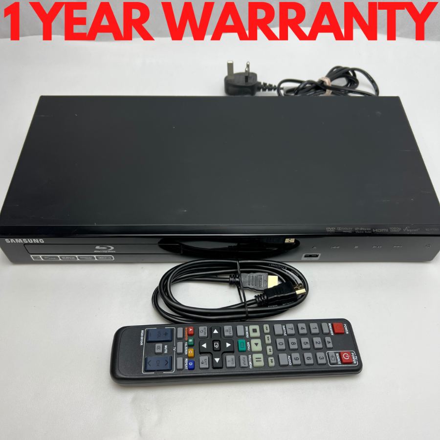 Representative photograph of the same model: Samsung BD-P1580 Blu-ray DVD Player & Remote HDMI Warranty HD Remote