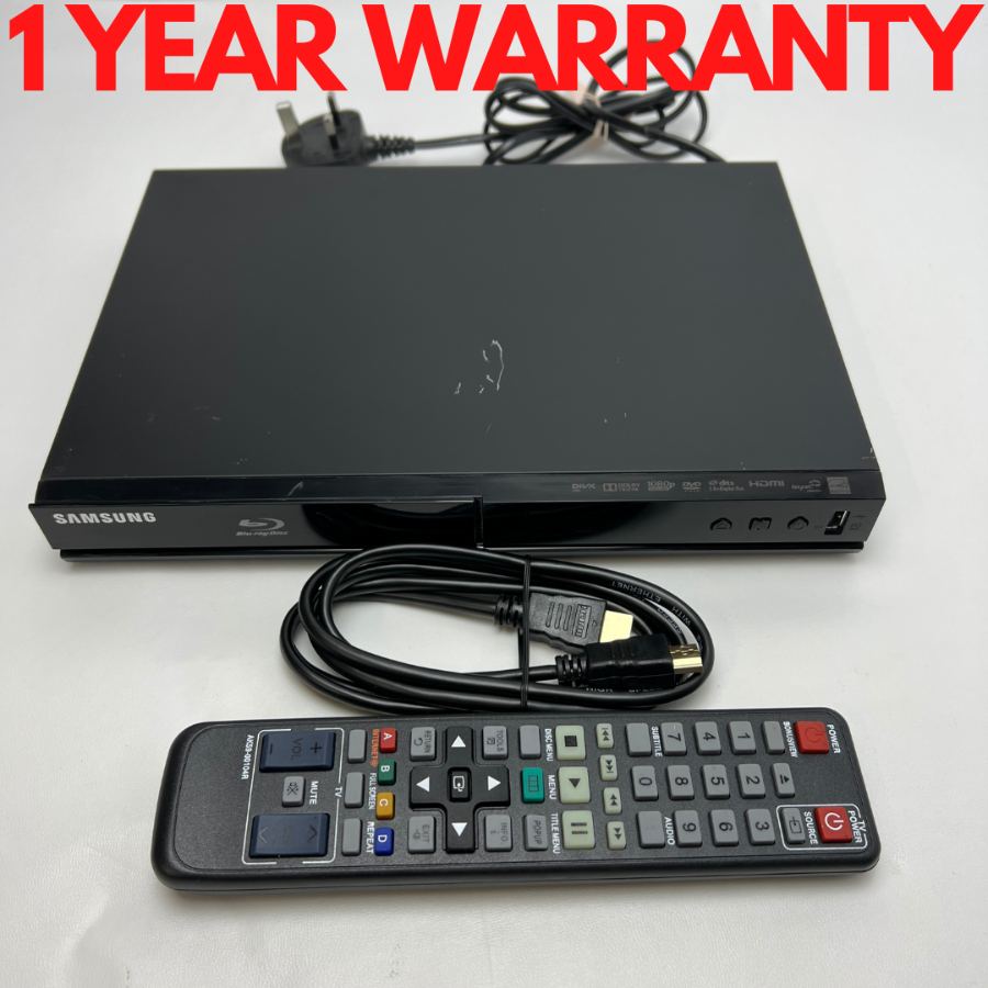 Representative photograph of Samsung BD-J4500R HD 1080P Blu-ray & DVD Player With Remote & HDMI Cable
