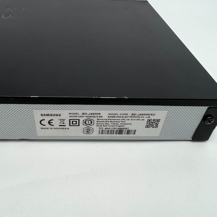Representative photograph of the same model: Samsung BD-J4500R HD 1080P Blu-ray & DVD Player With Remote & HDMI Cable – image 10