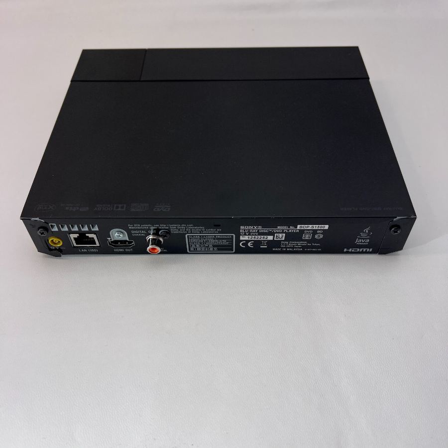 Representative photograph of the same model: SONY BDP-S1500 Smart Blu-Ray DVD Player Netflix Remote HDMI Warranty Small – image 5