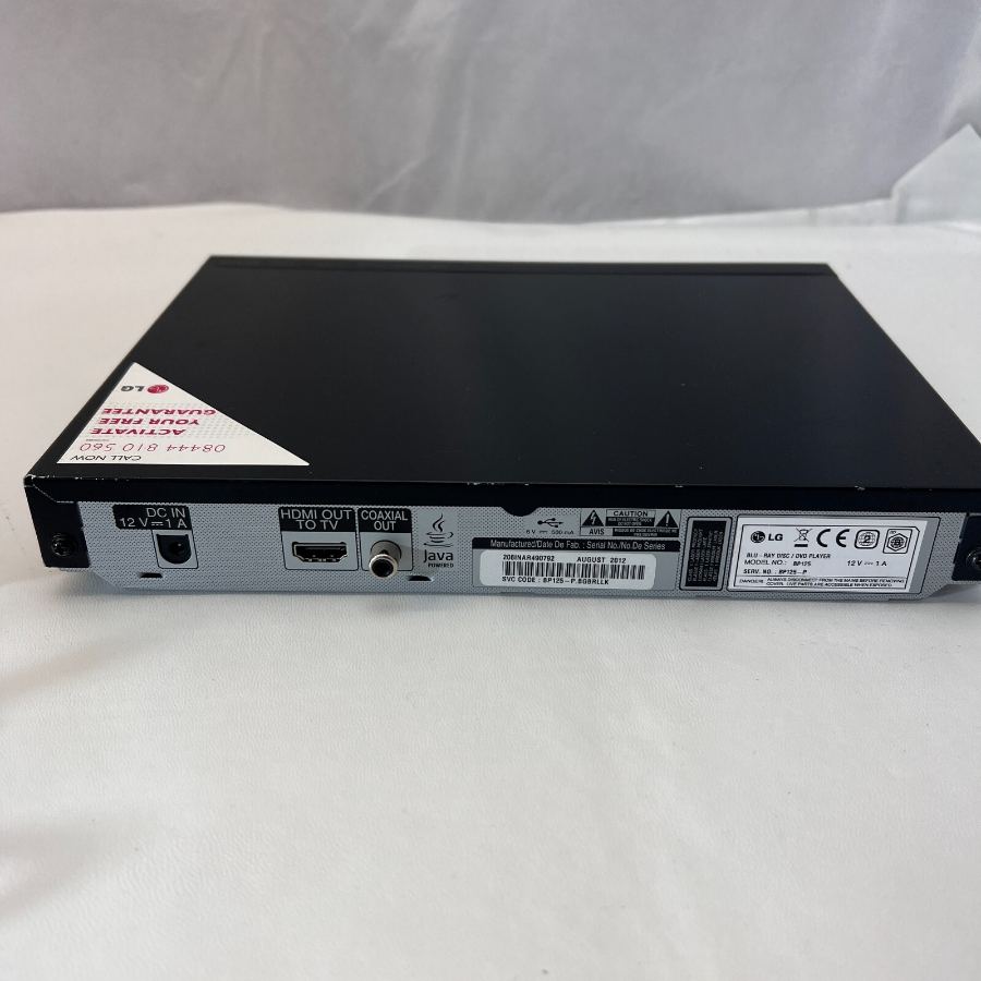 LG BP125 Black Compact Blu Ray DVD Player remote tested working HDMI Warranty – image 7