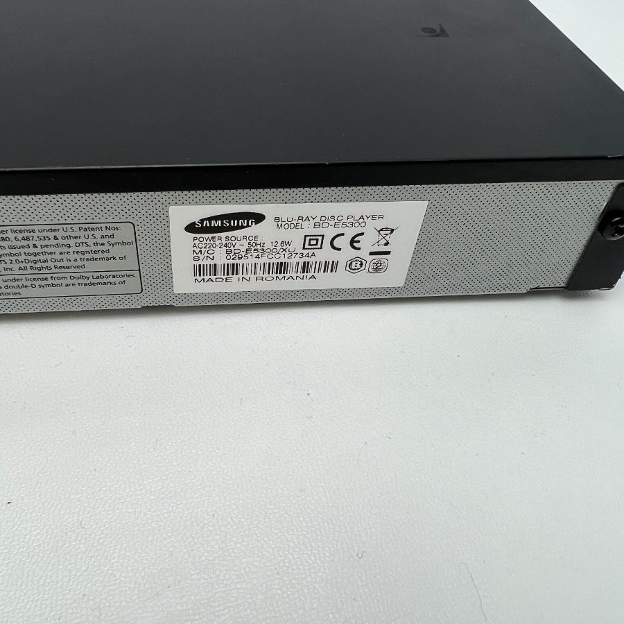 Representative photograph of the same model: Samsung BD-E5300 Smart 3D Blu-Ray DVD Player USB HDMI Netflix Youtube – image 6