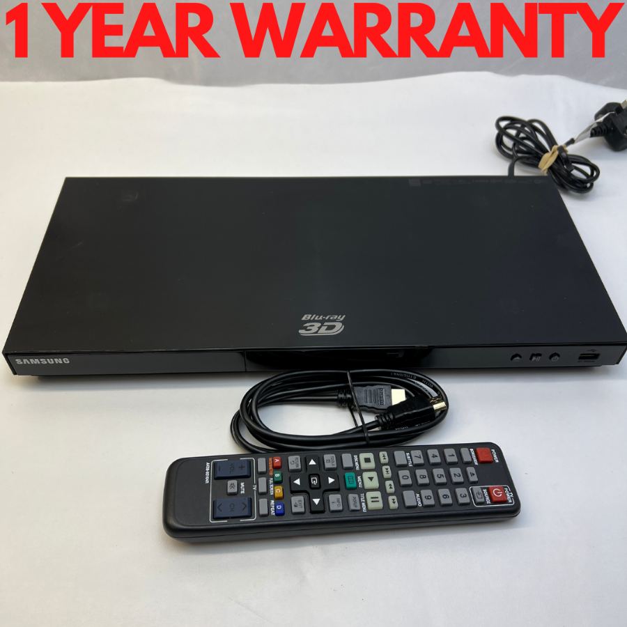 Representative photograph of the same model: Samsung BD-E6100 Smart WiFi 3D Blu-ray Player & DVD Player Black Remote Warrant