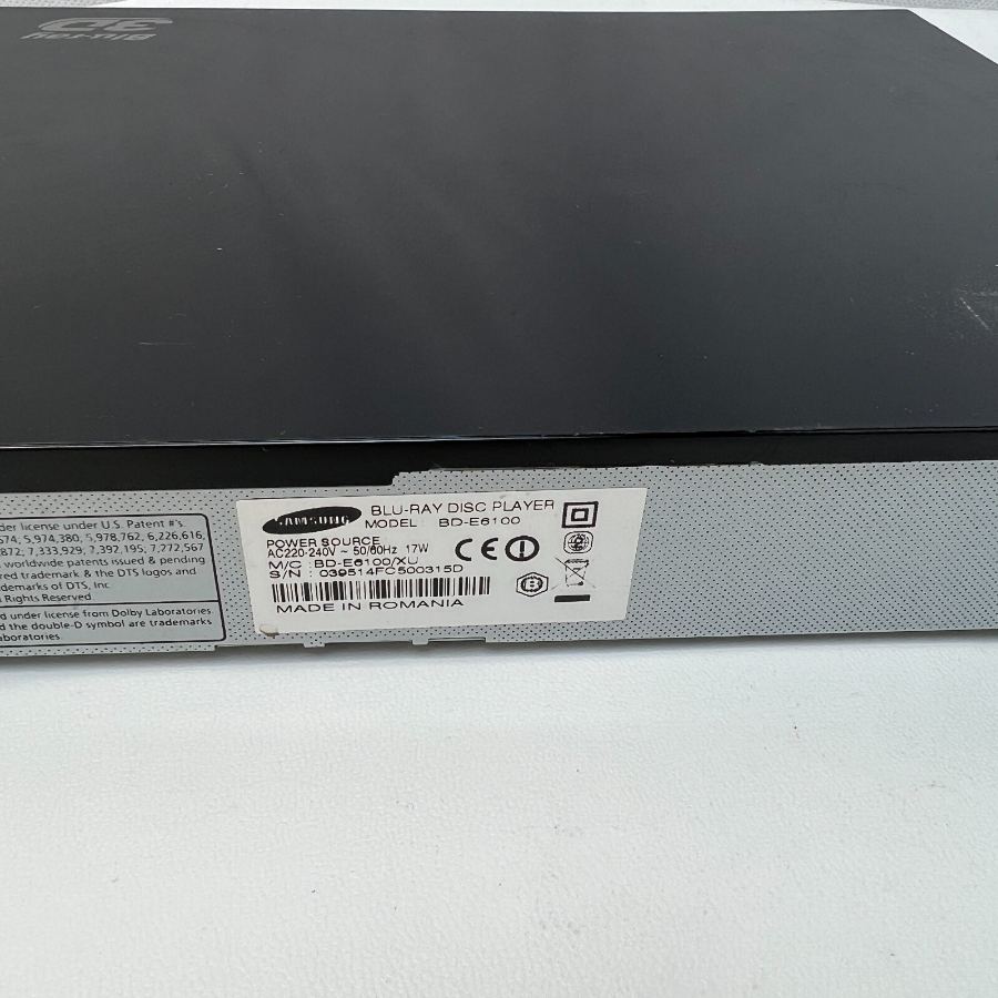 Representative photograph of the same model: Samsung BD-E6100 Smart WiFi 3D Blu-ray Player & DVD Player Black Remote Warrant – image 7