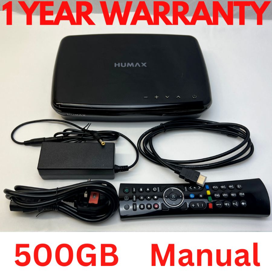 Representative photograph of Humax FVP-5000T 500GB Freeview HD Recorder Catch-Up-TV Freeview Play Netflix