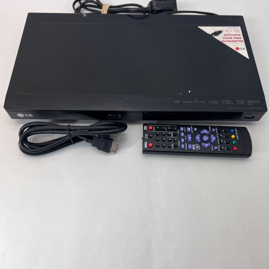 LG BD650 3D-Capable Blu-ray Disc Player HDMI 1920x1080 Black with Remote + Cable – image 3