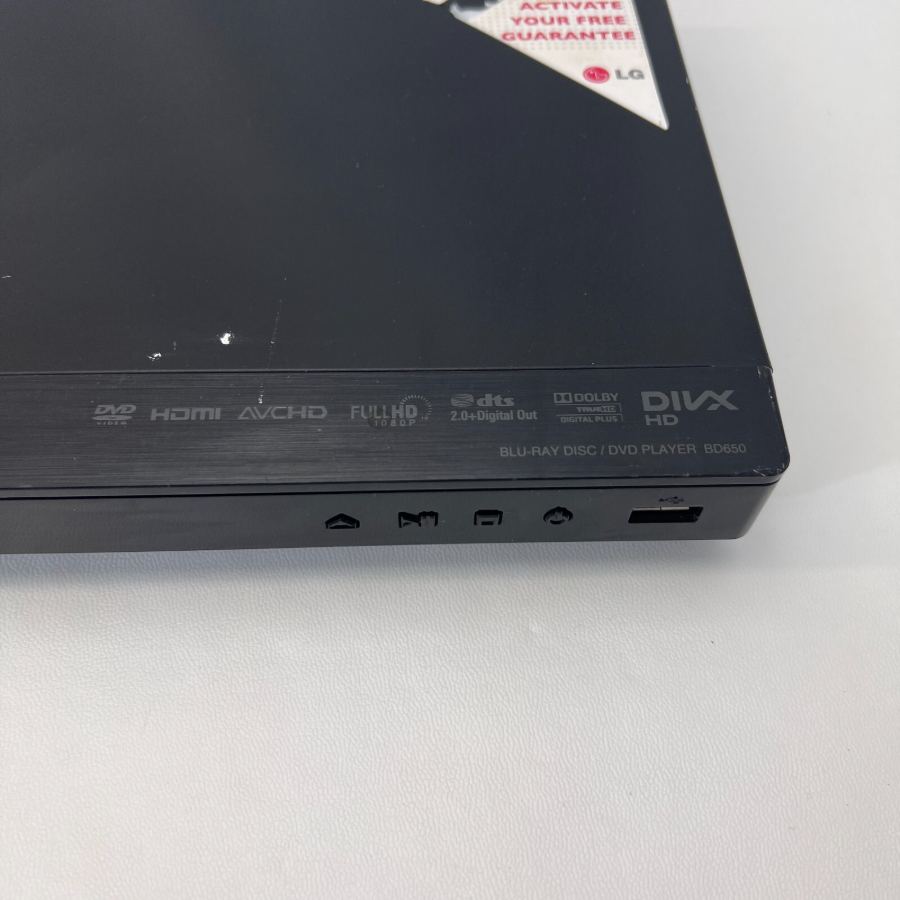 LG BD650 3D-Capable Blu-ray Disc Player HDMI 1920x1080 Black with Remote + Cable – image 5