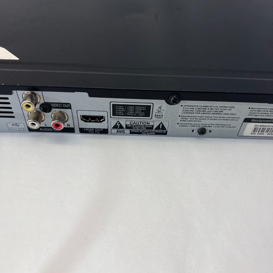 LG BD650 3D-Capable Blu-ray Disc Player HDMI 1920x1080 Black with Remote + Cable – image 7