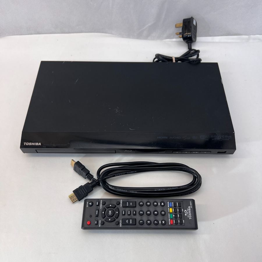 Representative photograph of the same model: Toshiba BDX3300 1080p Blu-Ray Disc Player with WiFi Black Remote HDMI Warranty – image 2