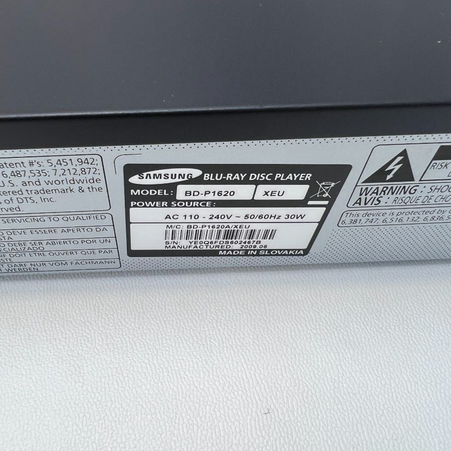 Samsung BD-P1620 - Blu-Ray DVD Player Black with Remote hdmi Cable Warranty – image 8