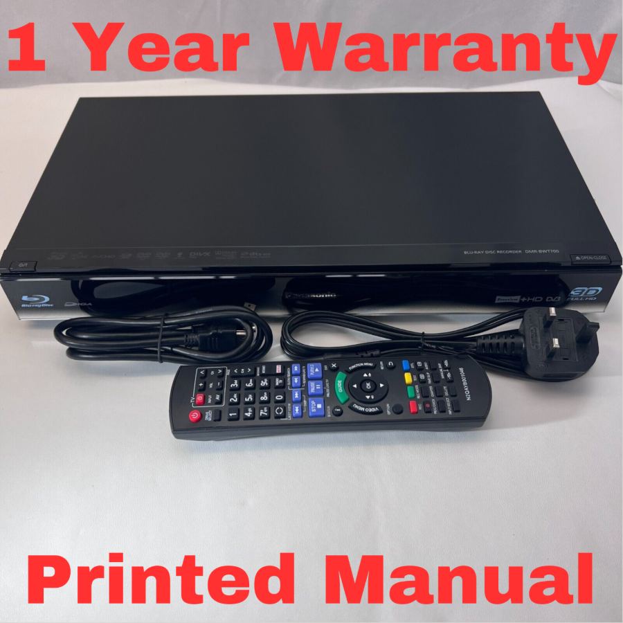 Panasonic DMR-BWT700EB 320GB Blu-ray Disc Recorder w/ Twin Freeview + HD Tuners