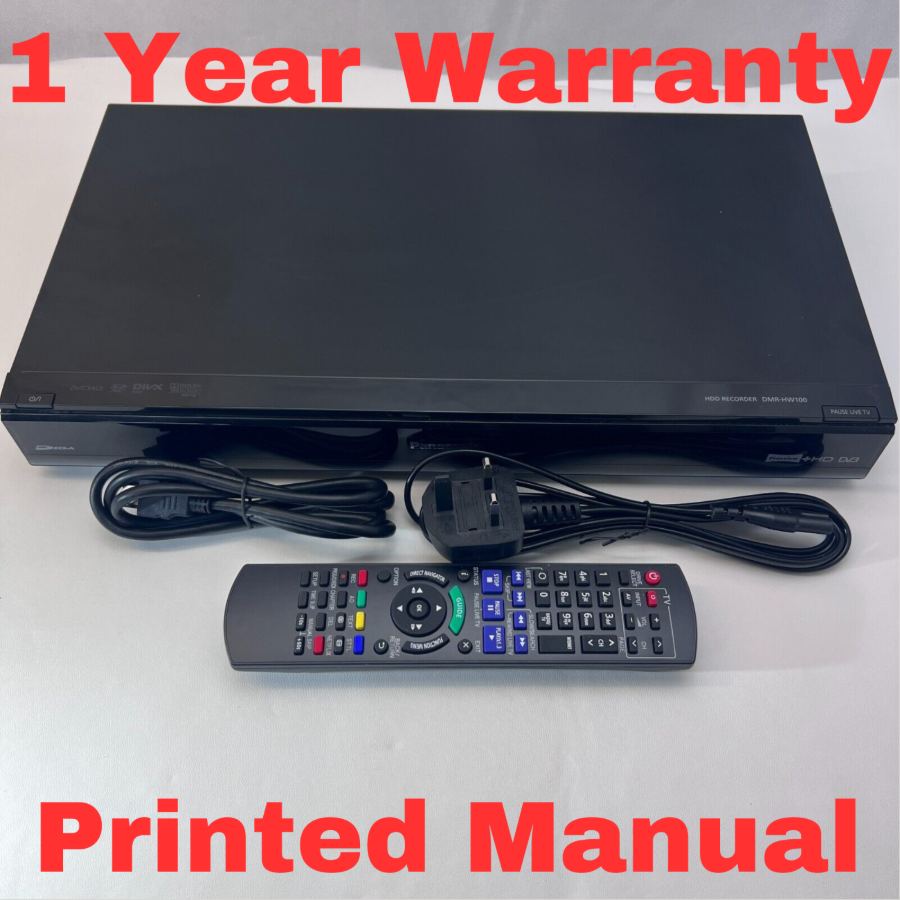 Representative photograph of Panasonic DMR-HW100 320GB HDD Freeview HD Recorder HDMI Twin Tuner Tested