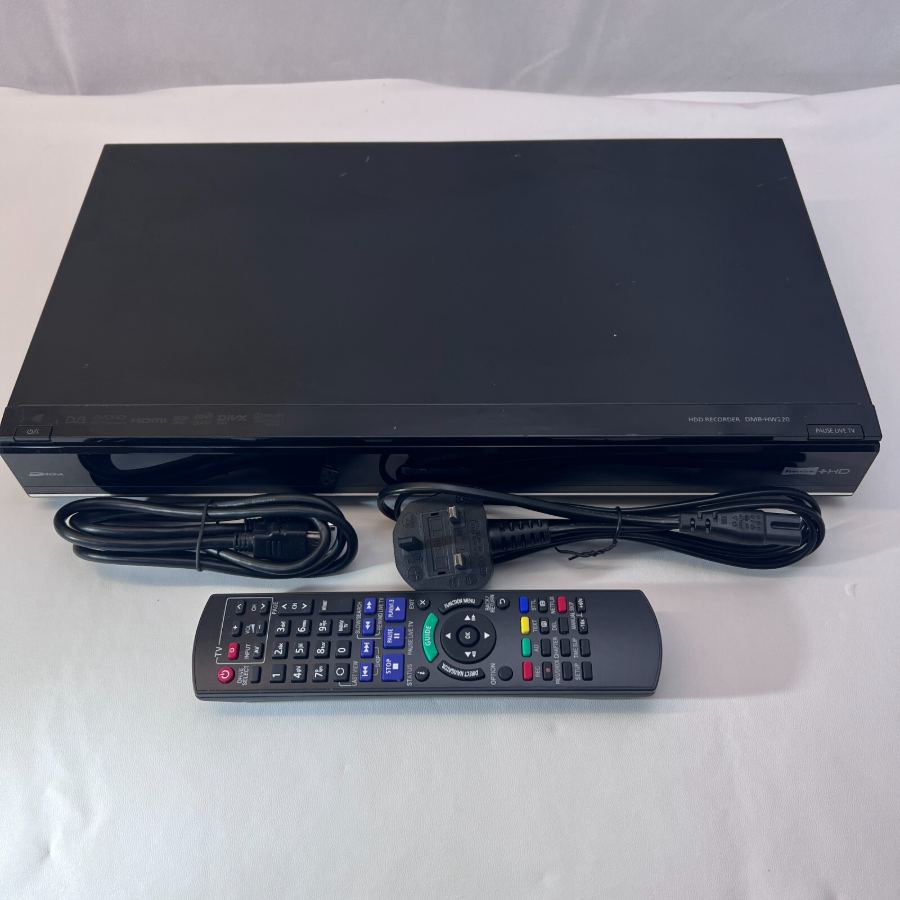 Panasonic DMR-HW220 FREEVIEW 1TB 1000GB HDD DVR Player Black Remote Warranty – image 2