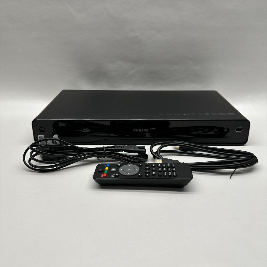 Representative photograph of the same model: Philips BDP3100 Blu-Ray Player/Full HD 1080p Black Remote + HDMI Cable Tested – image 2
