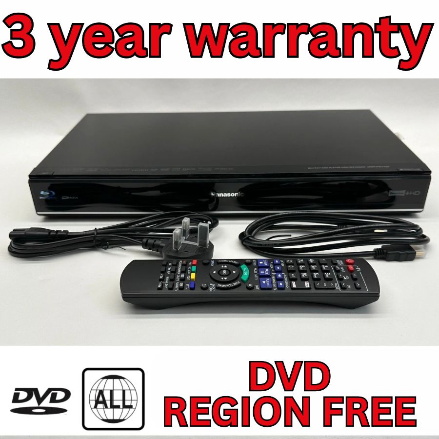 Representative photograph of Panasonic DMR-PWT420 500GB Freeview+ Blu-ray DVD HD Tuners & 3D Player Remote