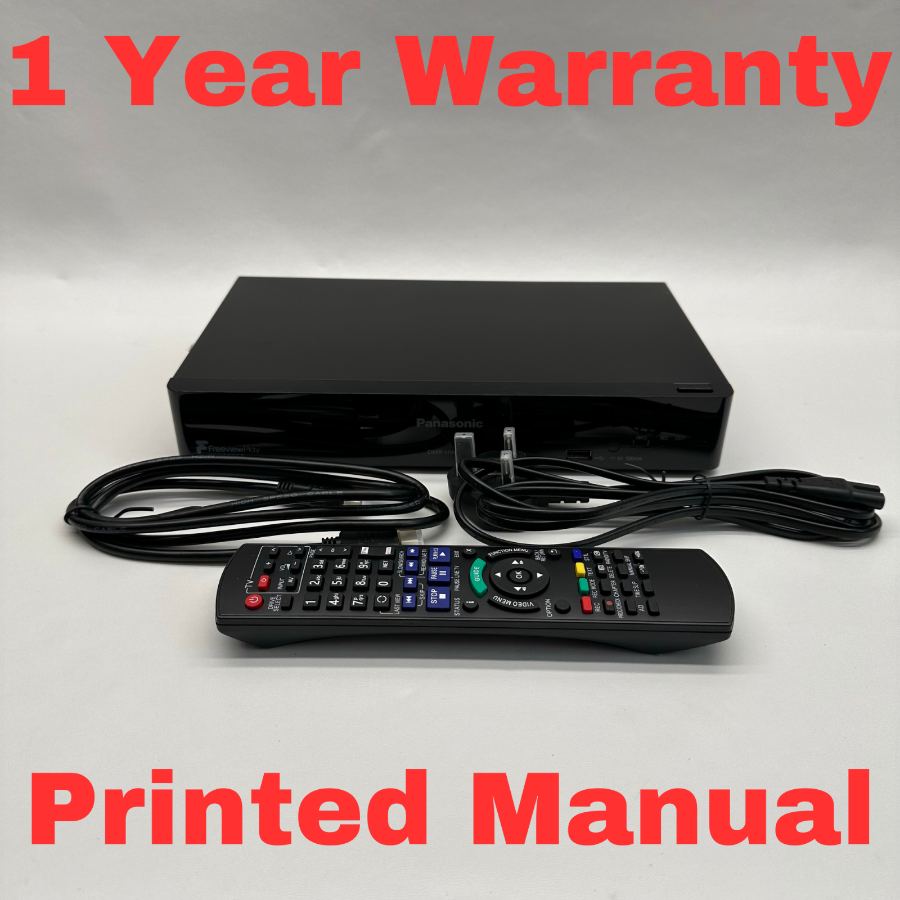 Representative photograph of Panasonic DMR-HWT150 500GB Twin Freeview Play HD Recorder WiFi Remote + Cables