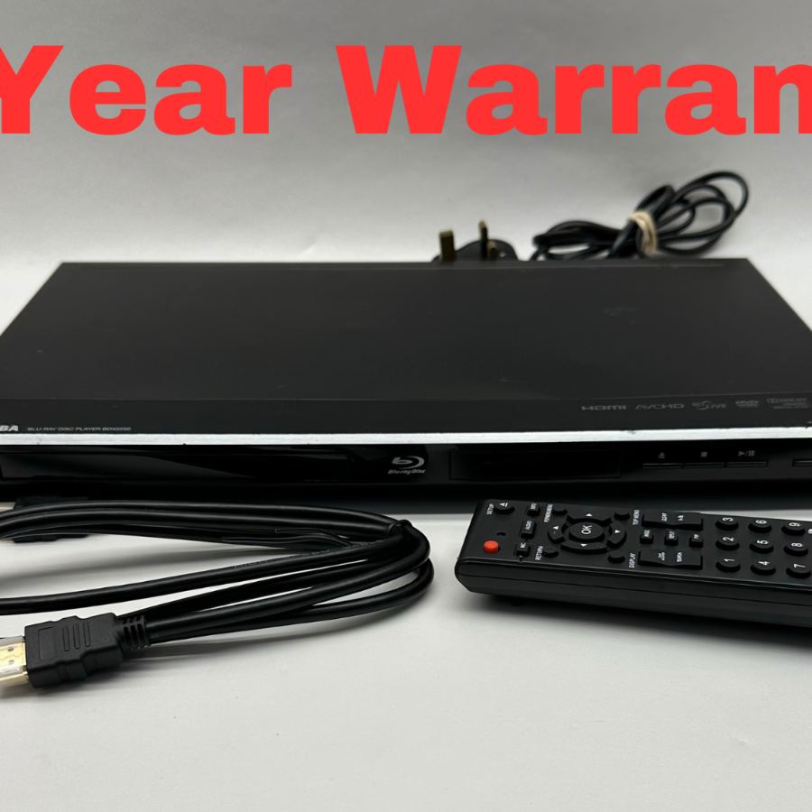 Toshiba BDX2250KB BluRay & DVD Disc Player Black Remote HDMI Tested Warranty
