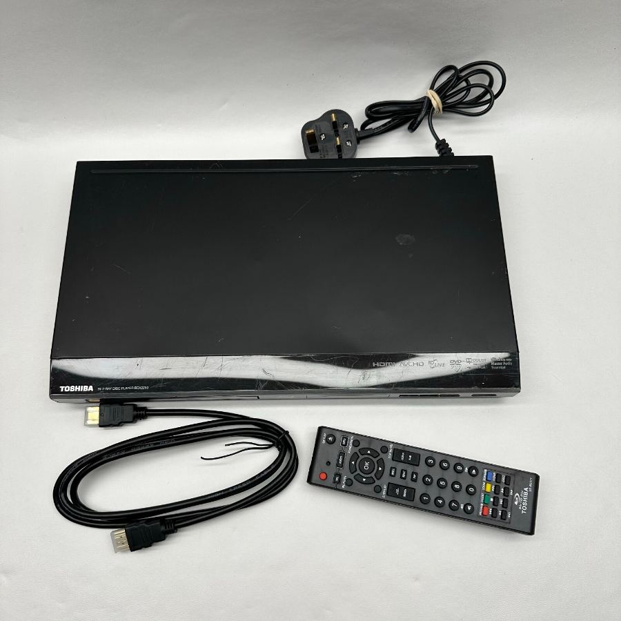 Toshiba BDX2250KB BluRay & DVD Disc Player Black Remote HDMI Tested Warranty – image 3