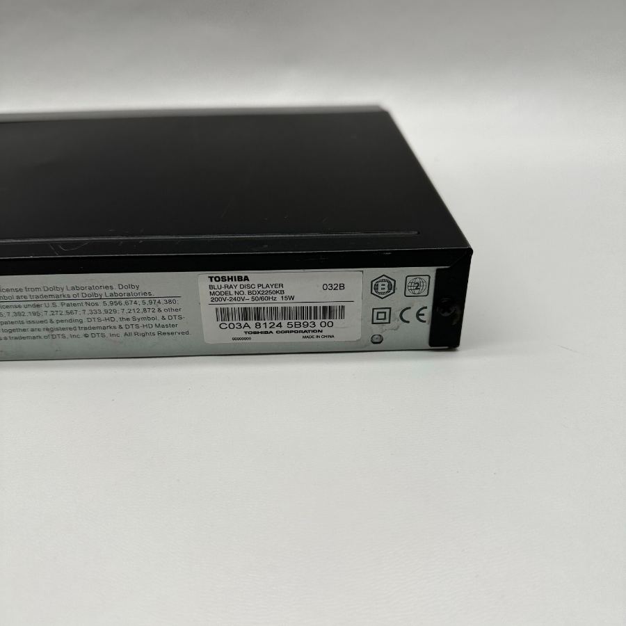 Toshiba BDX2250KB BluRay & DVD Disc Player Black Remote HDMI Tested Warranty – image 7