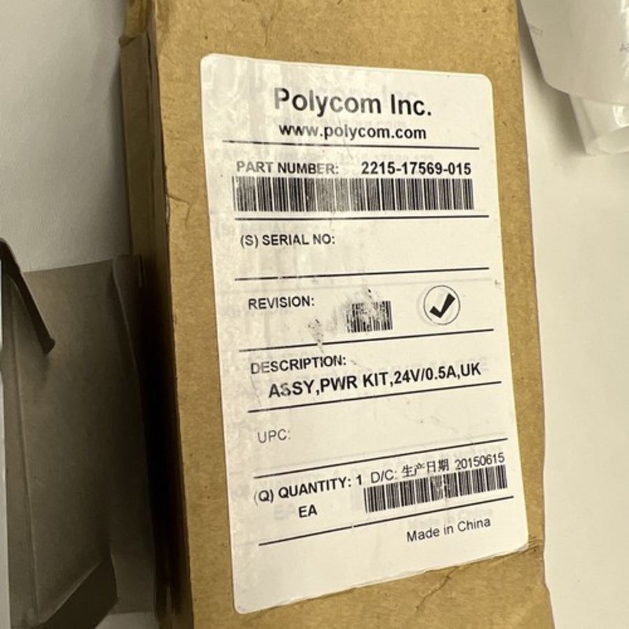 Genuine POLYCOM SPS-12-015-240 1465-42340-001 24VDC 24V 500MA AC Adaptor – image 4
