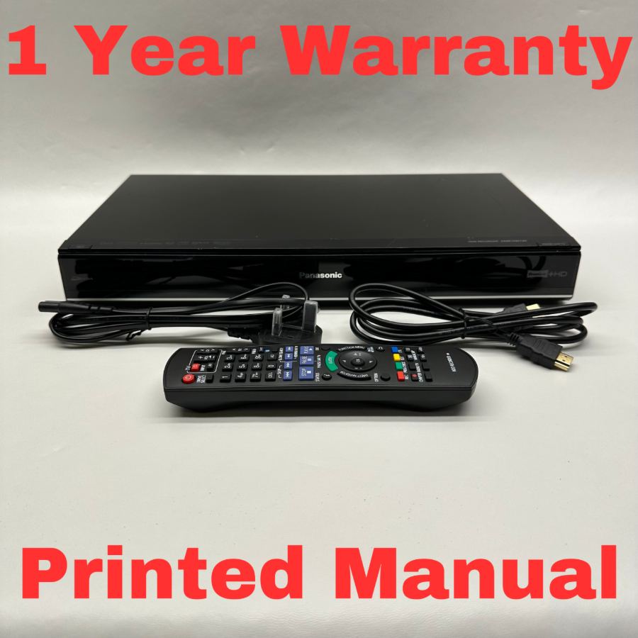 Panasonic DMR-HW120 Twin Tuner Freeview+ HD Recorder 500GB With Remote, Working