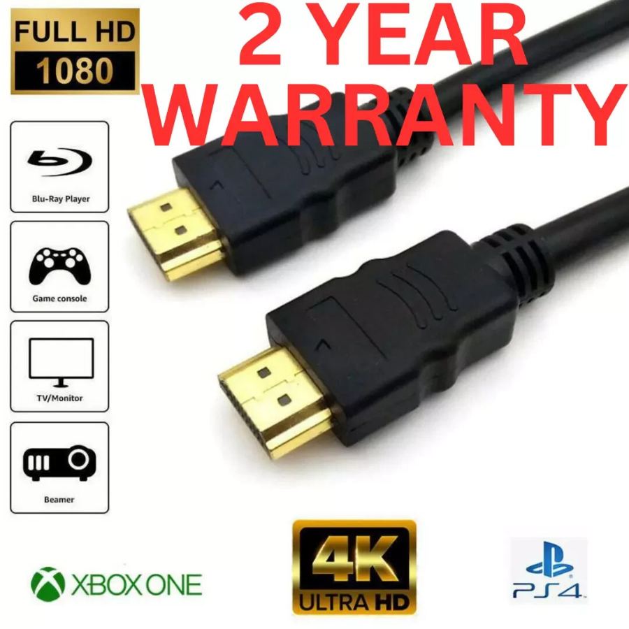 Representative photograph of PREMIUM ULTRAHD HDMI CABLE HIGH SPEED 4K 2160p 3D LEAD 1m/2m/3m/5m/10m/15m/20m