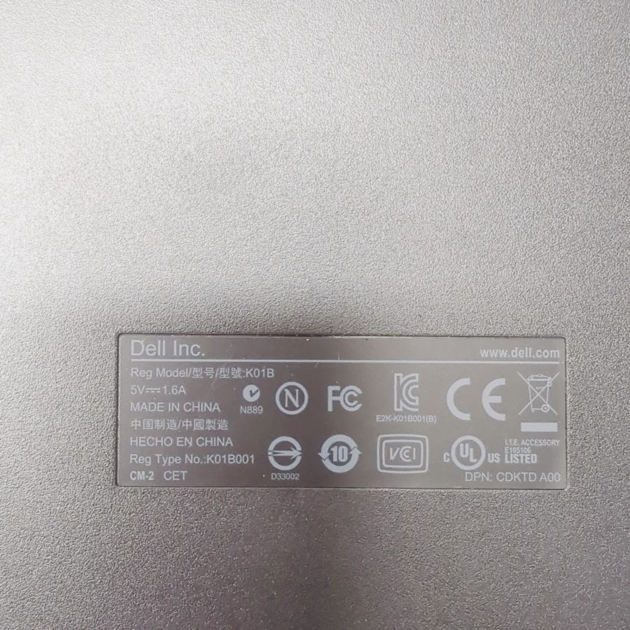 12x Dell K01B eSATA Laptop External USB DVD-RW Drive missing esata usb cable – image 2