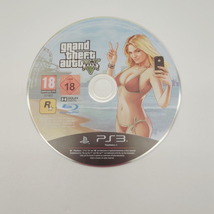 Grand Theft Auto V - PS3 GTA 5 PS3 good condition disc only