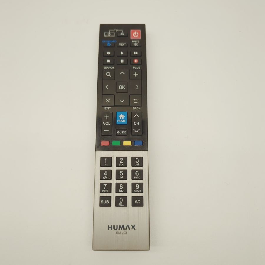 Representative photograph of RM-L03 Remote Control Genuine Humax Freeview Play TV Recorder FVP-4000T