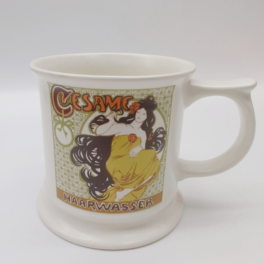 Carltonware ART NOUVEAU Inspired Large Sized Mug: European Advertising Images. – image 2