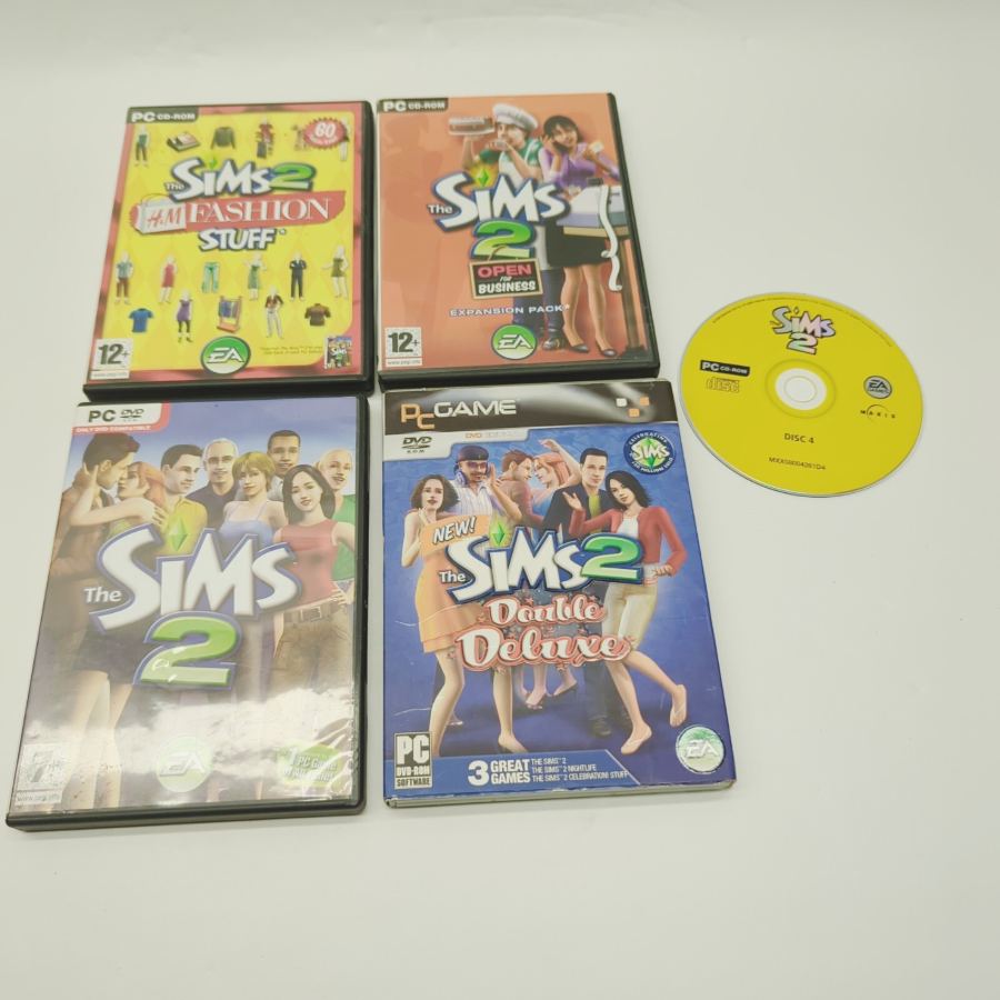Joblot 5x The Sims 2 PC Collection EA Games H&M fasion , open for Buisness