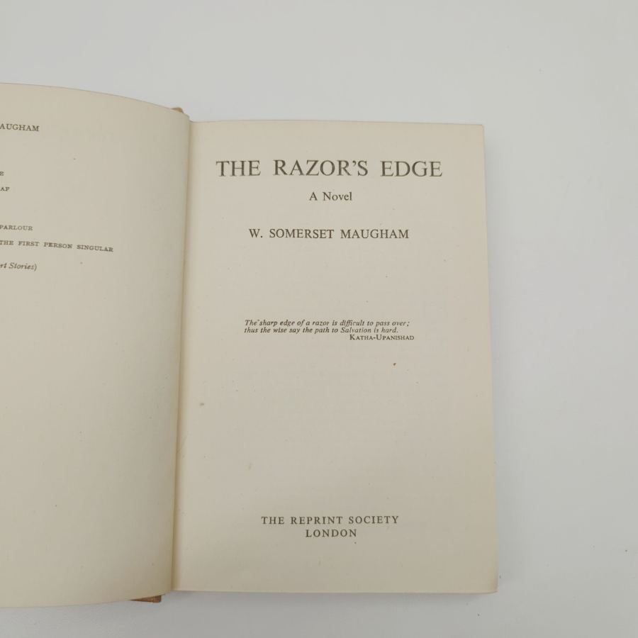 The Razors Edge, a Novel by W. Somerset Maugham - Maugham, William Somerset – image 2