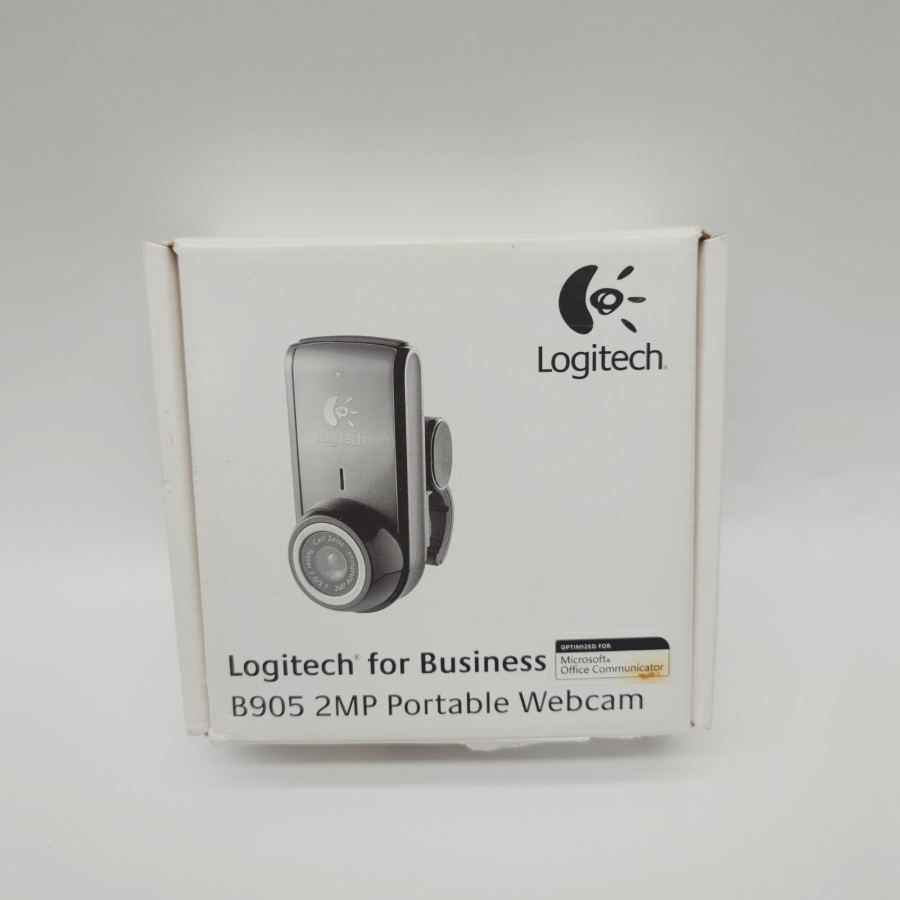 Logitech B905 2MP Webcam Black USB 2-MP Autofocus Carl Zeiss Lens for PC
