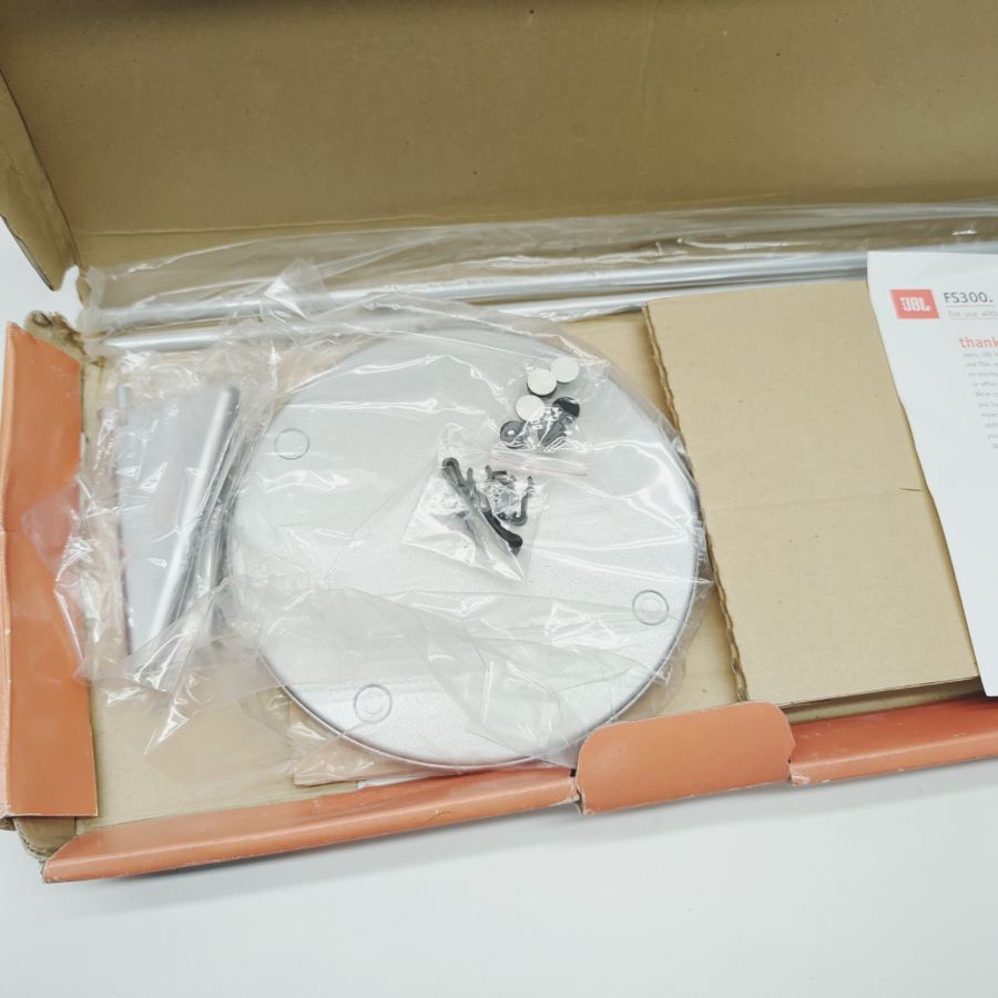 JBL FS-300 Floor Stand for Satellite Speakers Pair silver for jbl sat300 esc300 – image 5