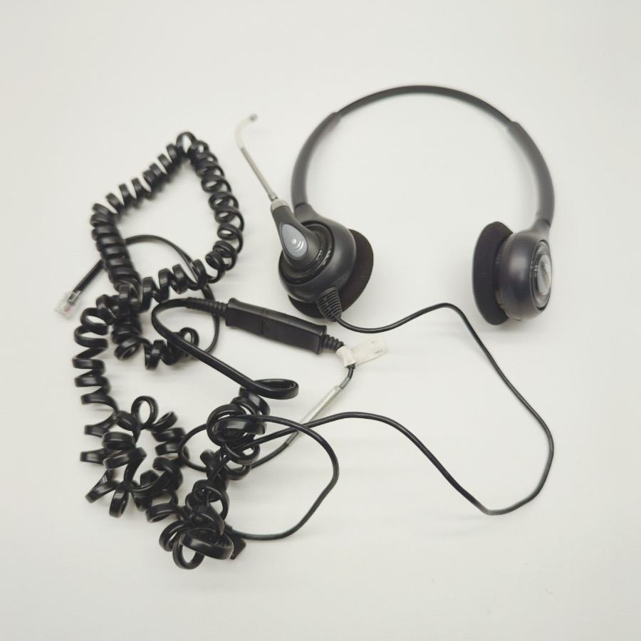 Representative photograph of Plantronics HW261A Wideband Binaural Headset - P/N - 36830-41