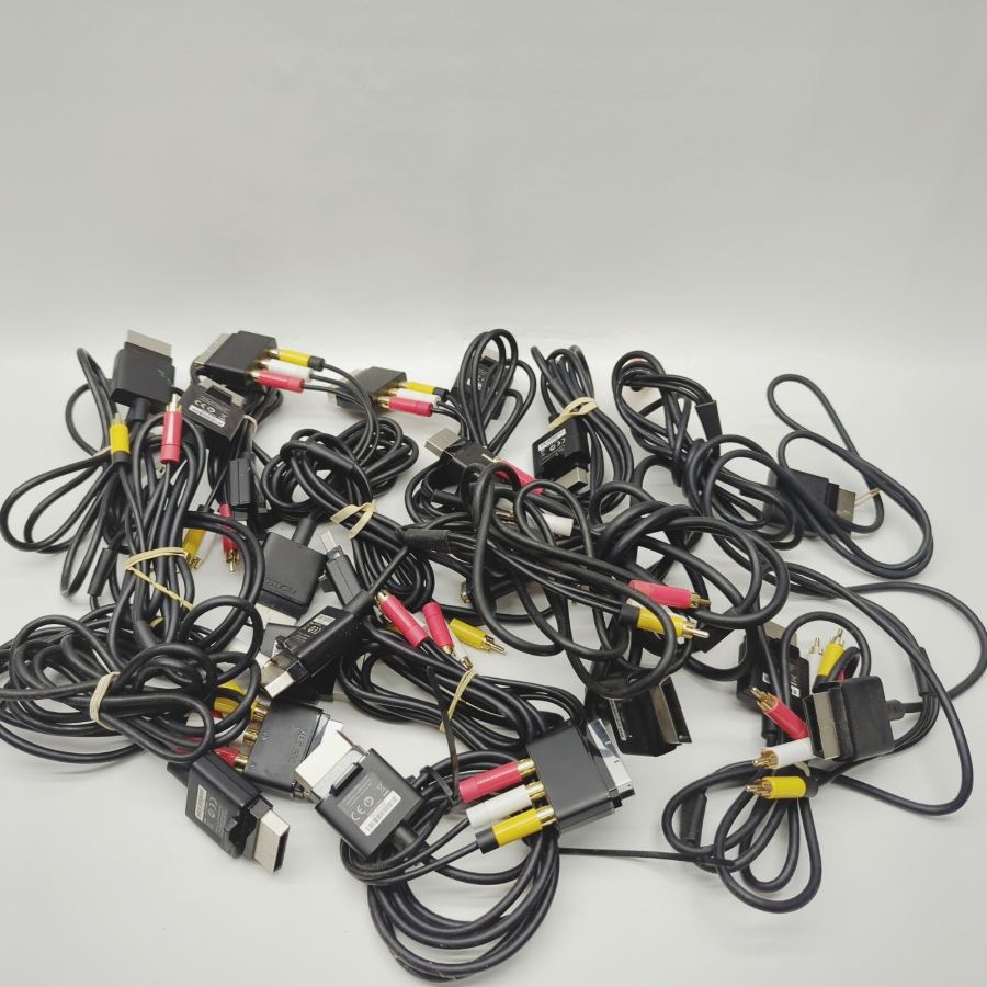 x21 OFFICIAL GENUINE Xbox 360 Slim AV CABLE RCA COMPOSITE TV LEAD