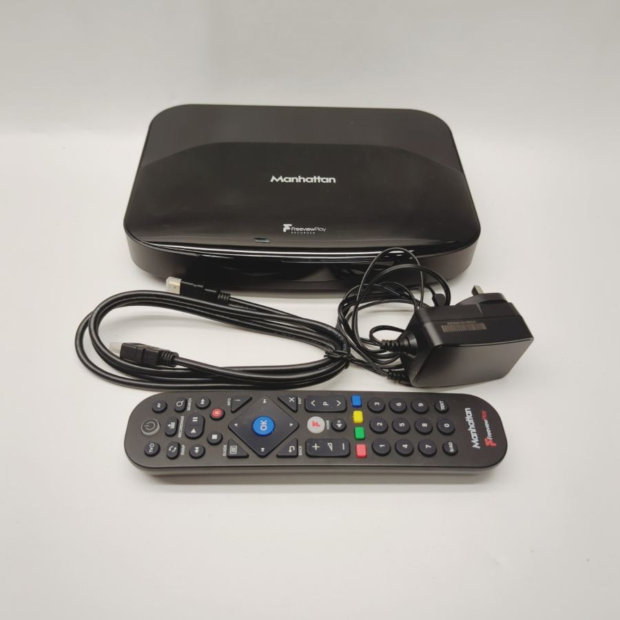 MANHATTAN T3-R 1TB Smart Recorder Freeview Play 1TB Hard drive Remote TESTED – image 3