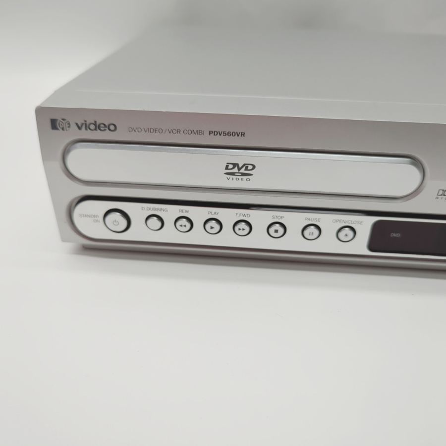 PyE VIDEO PDV560VR DVD Video VHS Combi Silver With Remote Control – image 6